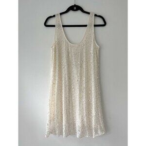 Off-white Sequin Pearl Dress Size M